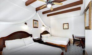 Double Room, 2 Double Beds | In-room safe, iron/ironing board, free WiFi - Hotel Trident Poseidon (Jacó)