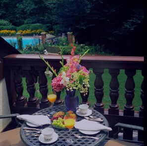 Blick von der Unterkunft