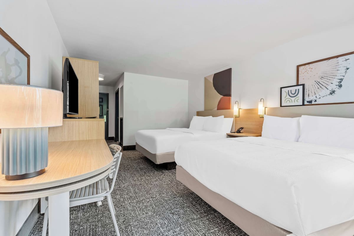 Room, 2 Queen Beds, Accessible (Hearing) | Premium bedding, in-room safe, desk, blackout curtains