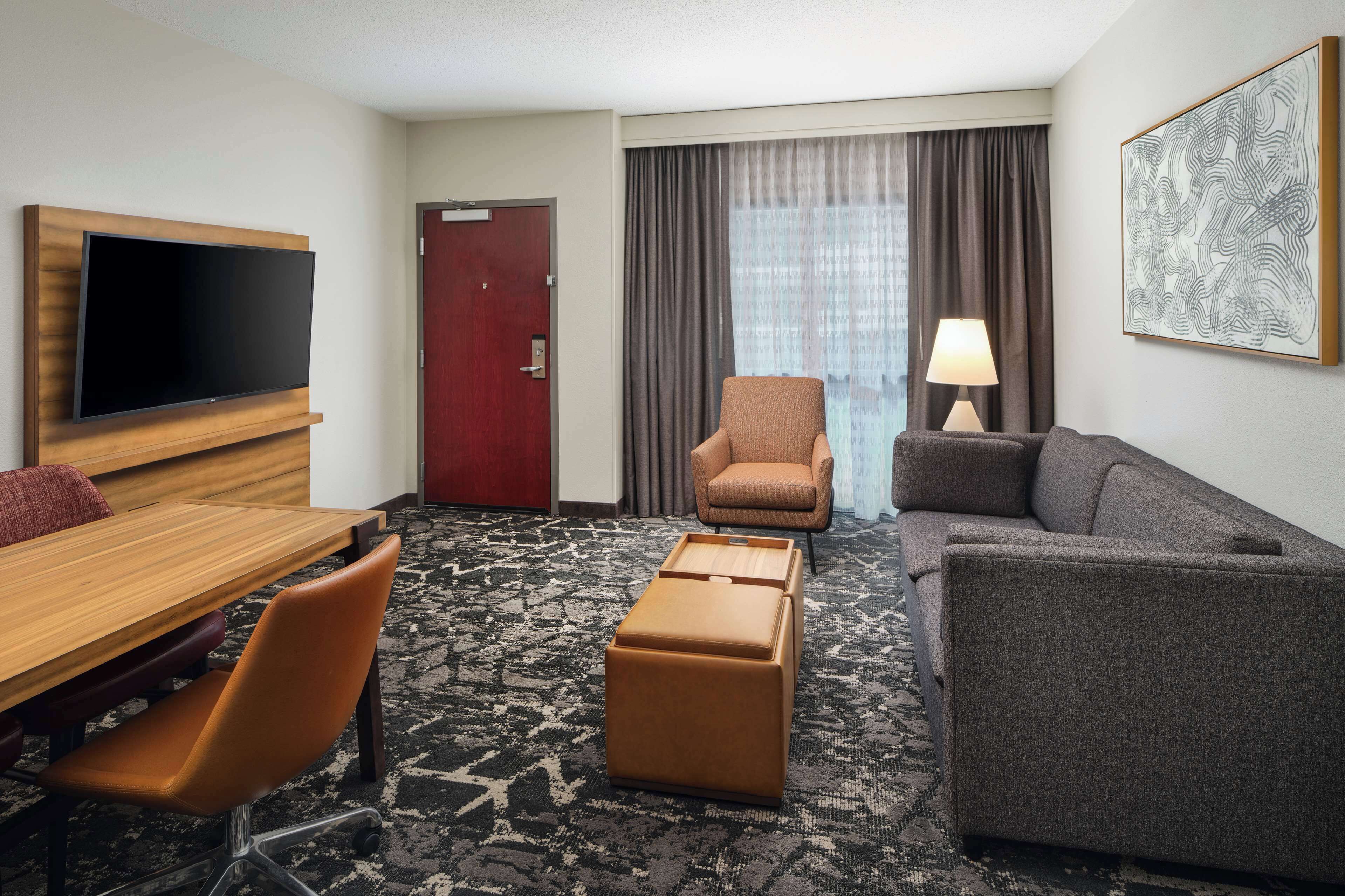 37-inch flat-screen tv with cable channels, tv, pay films