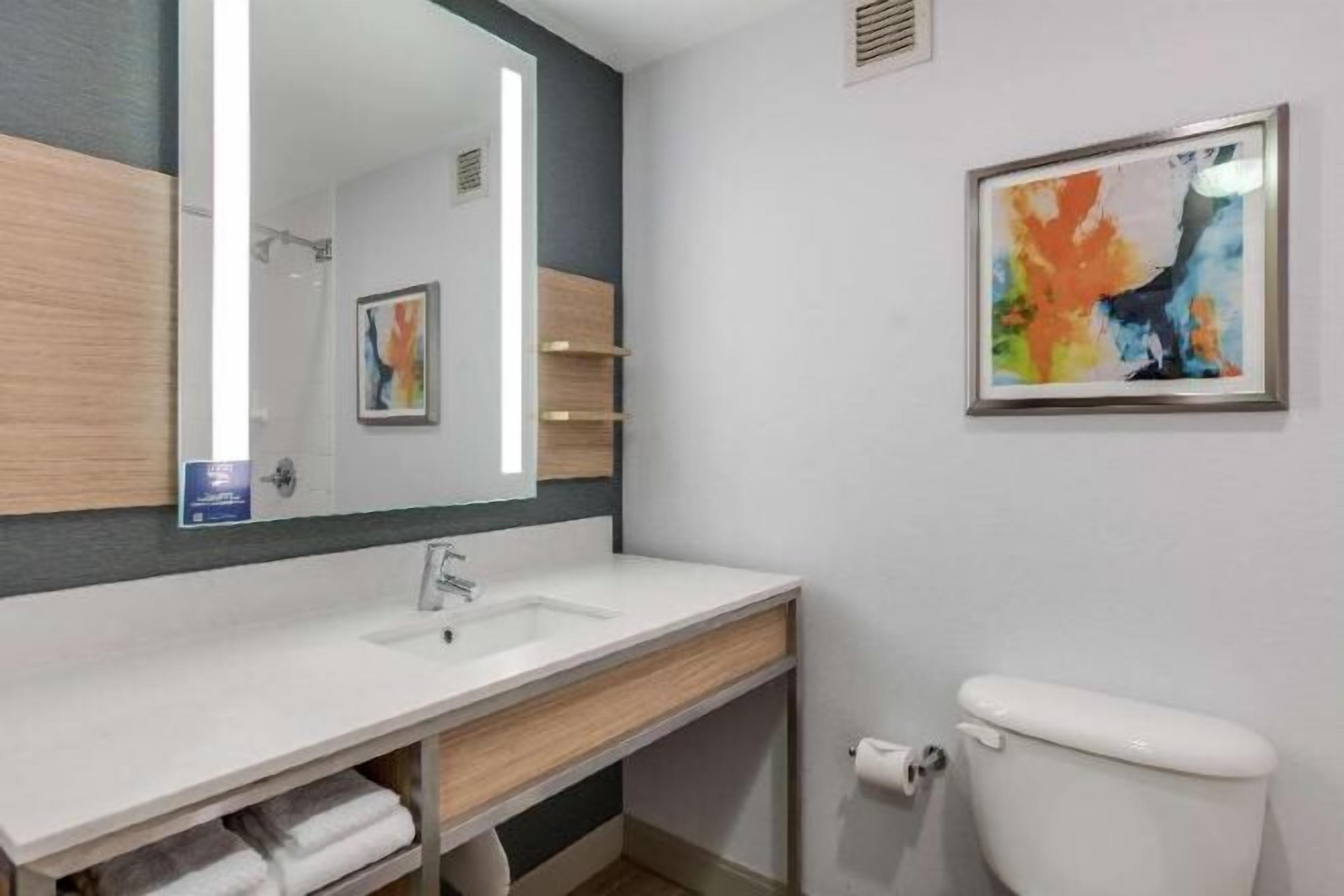 Tina con regadera, amenidades de baño gratuitas, secadora de cabello 