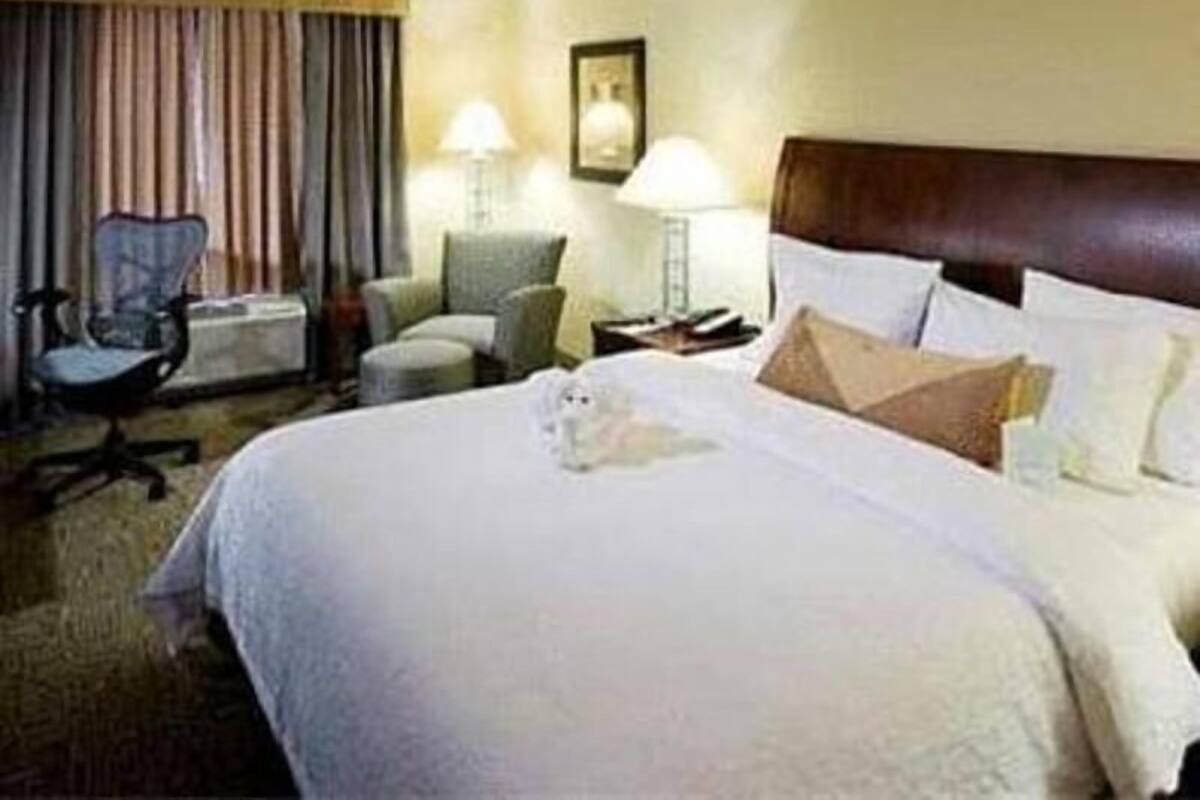 Hypo-allergenic bedding available, desk, laptop workspace