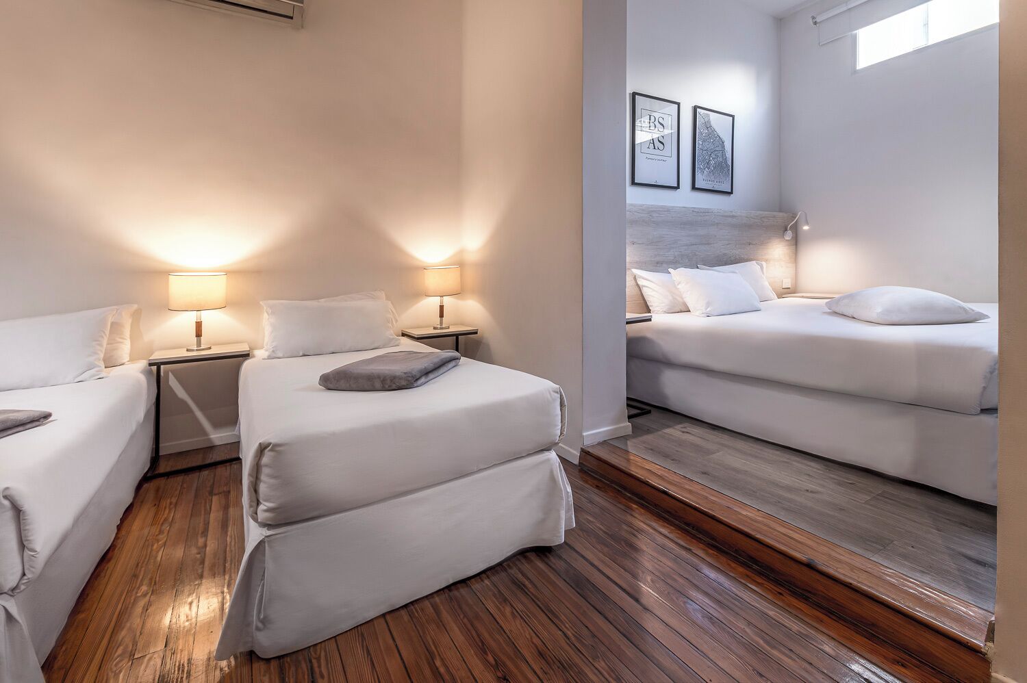 standard quadruple room | down duvets, minibar, in-room safe, desk