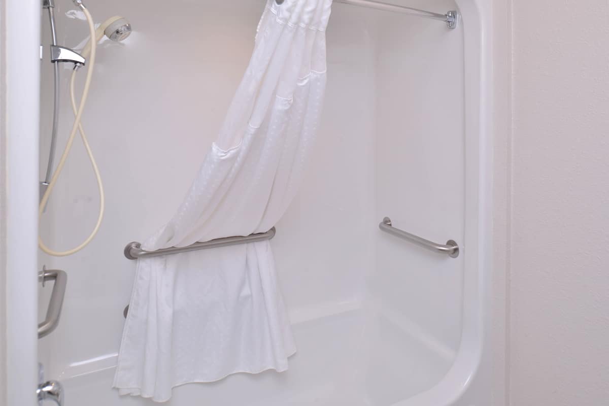 free toiletries, hair dryer, towels