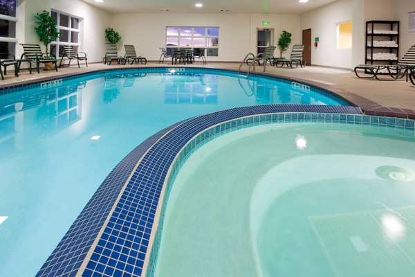 Indoor pool, open 6:00 AM to 10:00 PM, sun loungers