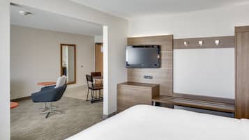 In-room safe, desk, iron/ironing board, free cribs/infant beds