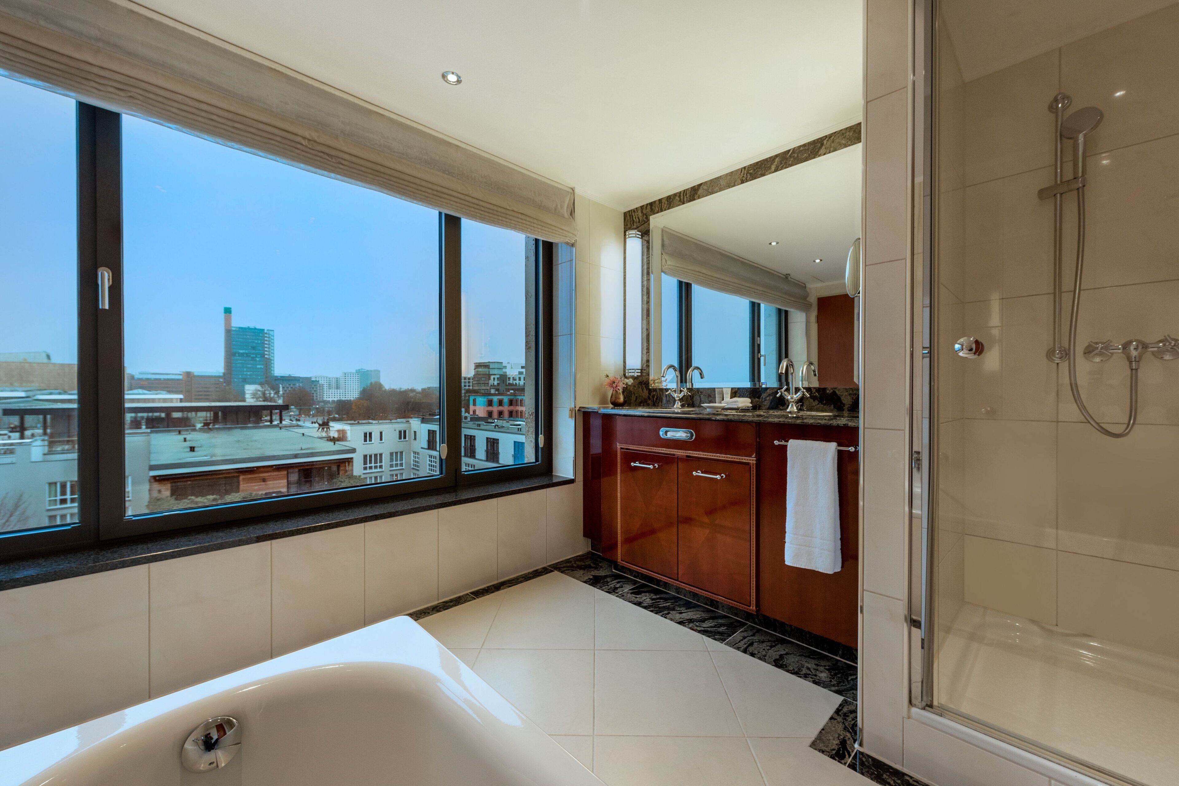 superior suite, 1 bedroom, non smoking | bathroom | free toiletries, hair dryer, bathrobes, slippers