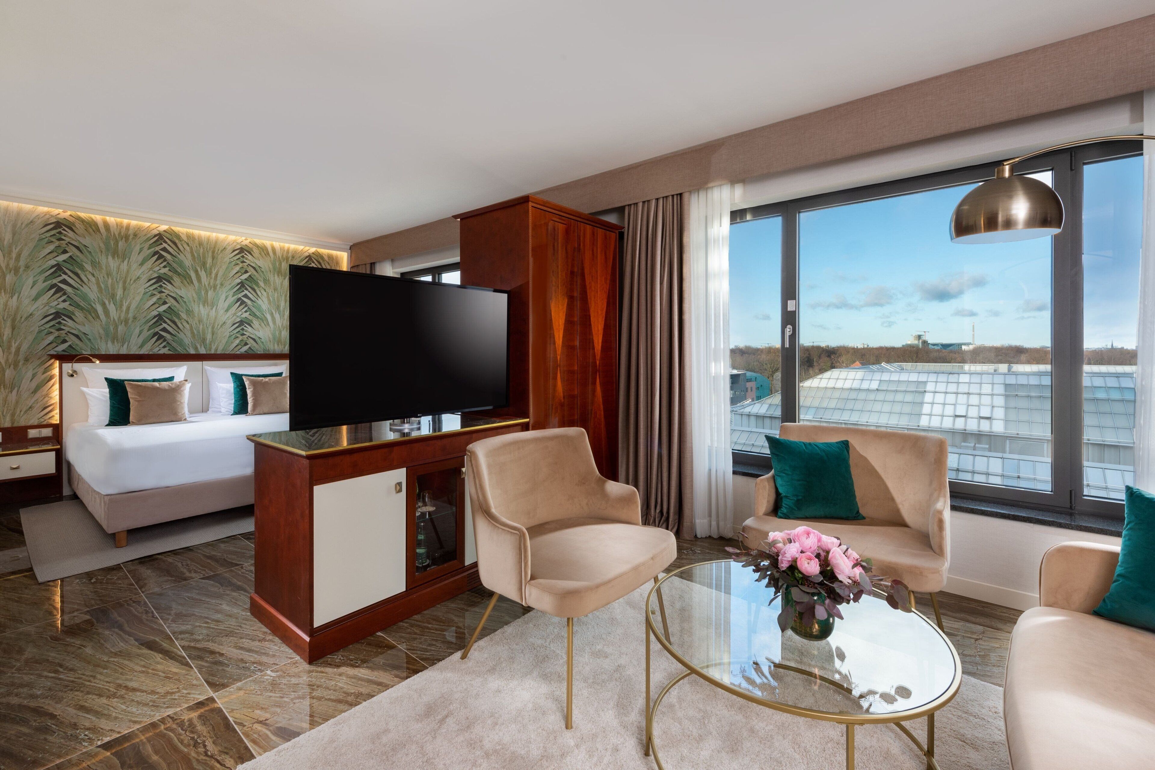 Executive-Studiosuite, 1 Schlafzimmer | Hochwertige Bettwaren, Daunenbettdecken, Zimmersafe, Schreibtisch