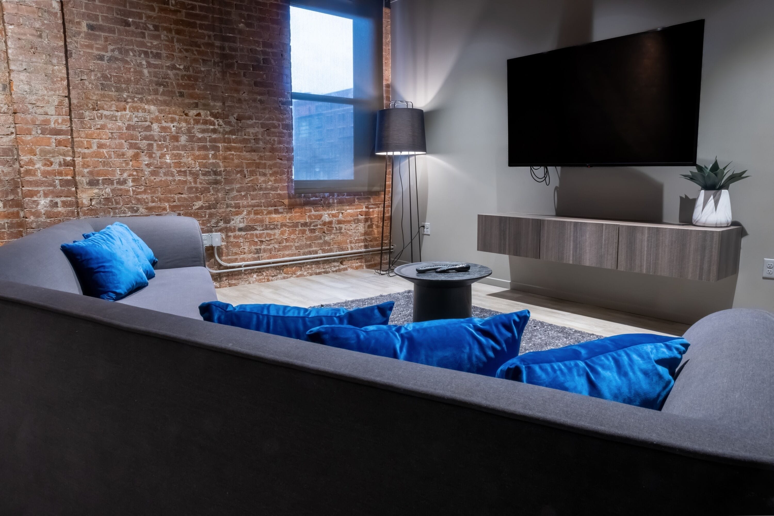 montvale deluxe suite | living area | tv