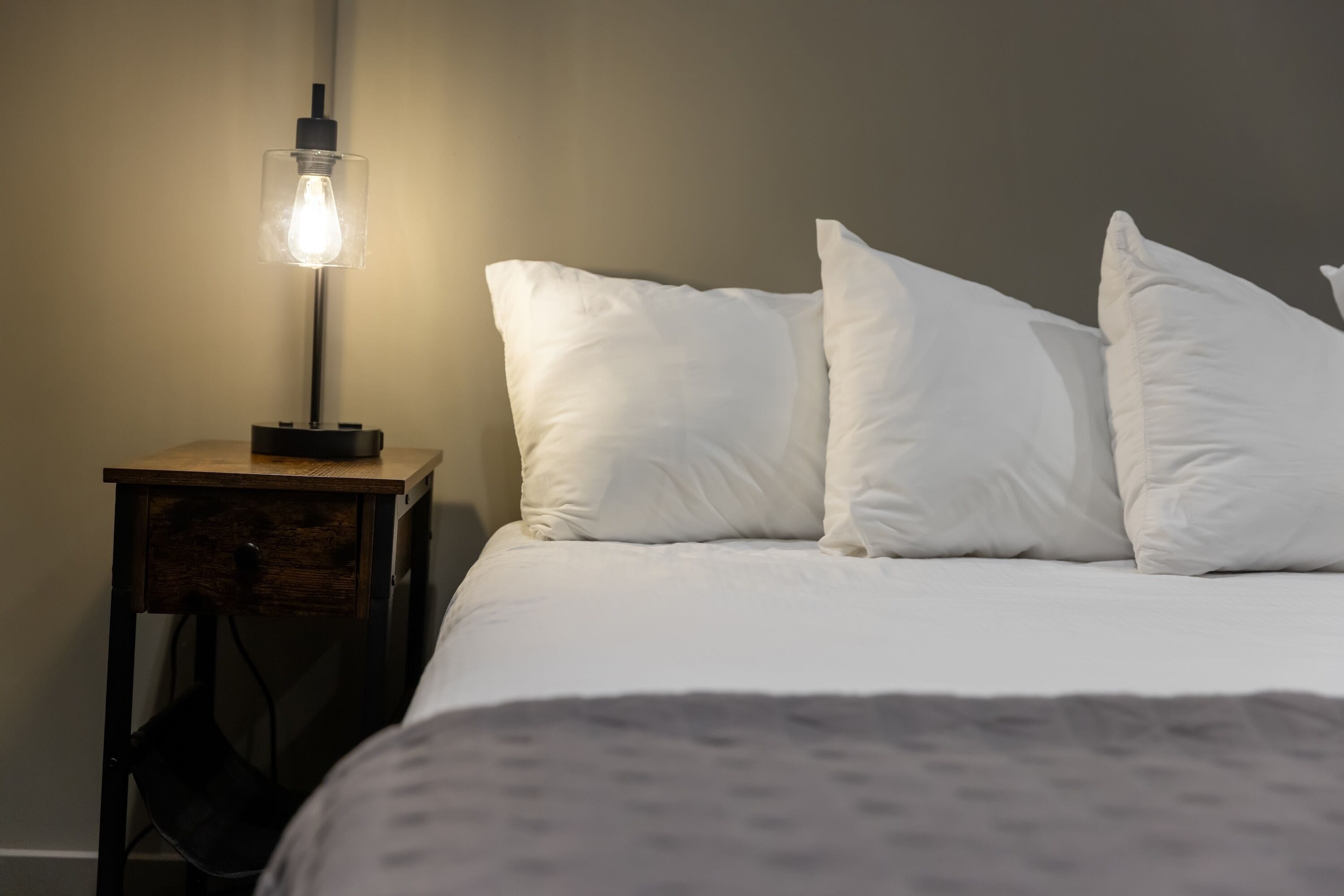 montvale signature suite | premium bedding, pillow-top beds, in-room safe, desk