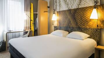 Chambre Standard, 1 lit double | Surmatelas, bureau, rideaux occultants, chambres insonorisées