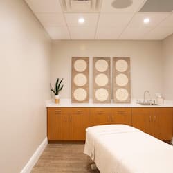 Sauna, hot stone massages, deep-tissue massages, prenatal massages