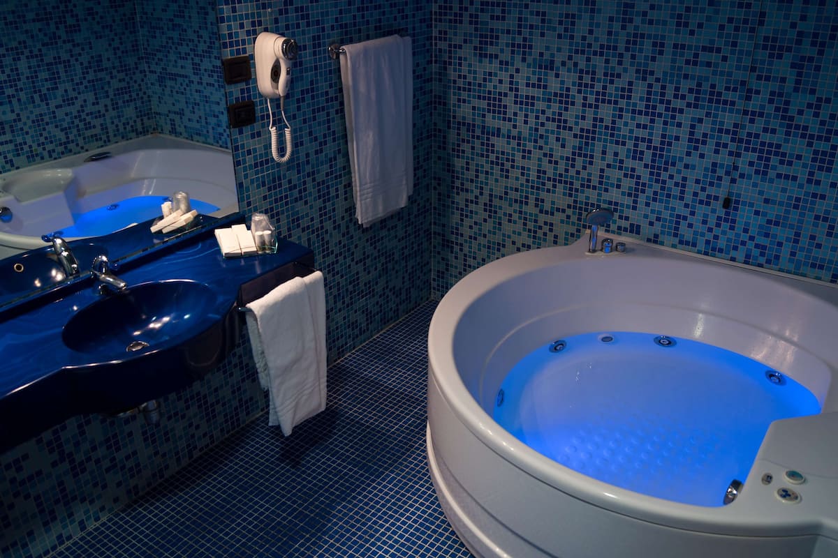 deluxe room, 1 queen bed | bathroom | shower, free toiletries, hair dryer, bidet