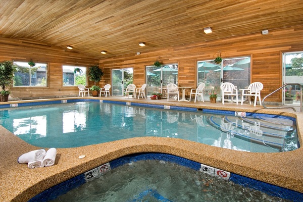 Indoor pool, seasonal outdoor pool