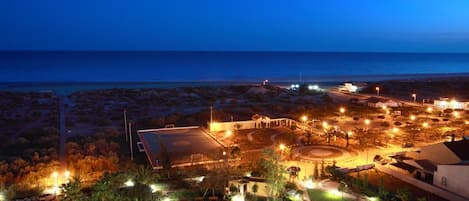 Vue depuis lâhĂ©bergement