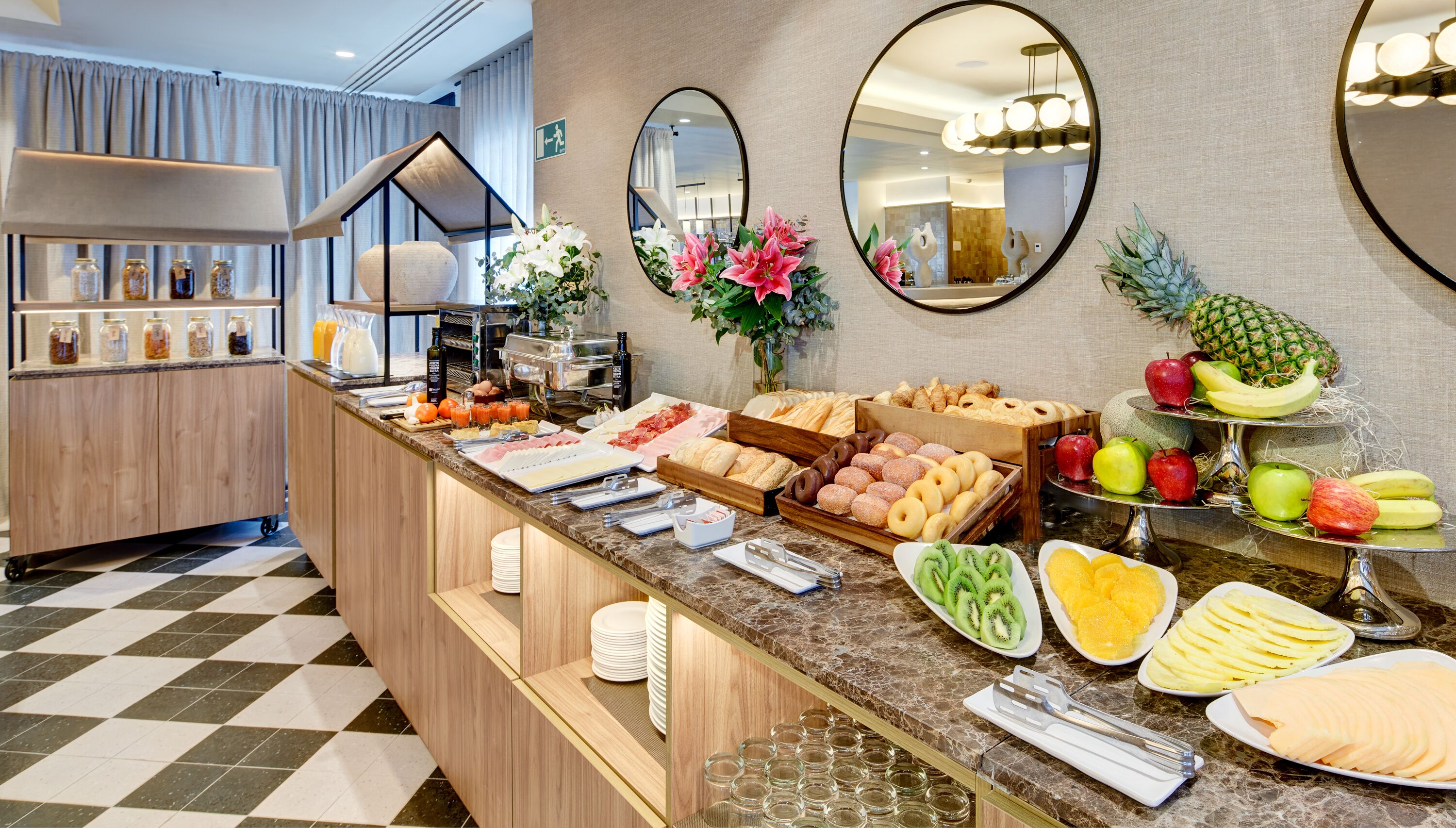 daily buffet breakfast (eur 13.50 per person)