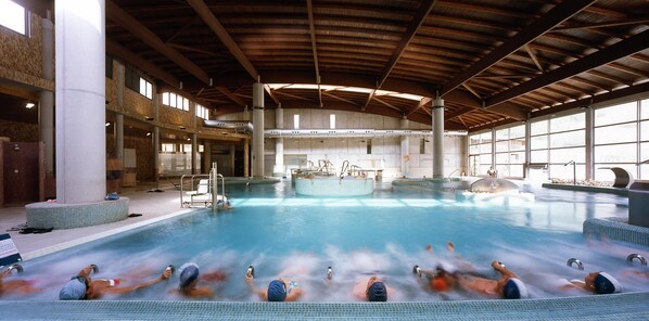 Indoor pool, outdoor pool