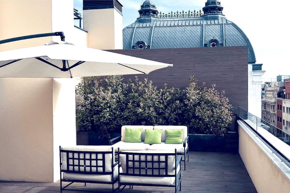 Rooftop Deluxe Terrace | Premium bedding, minibar, in-room safe, soundproofing