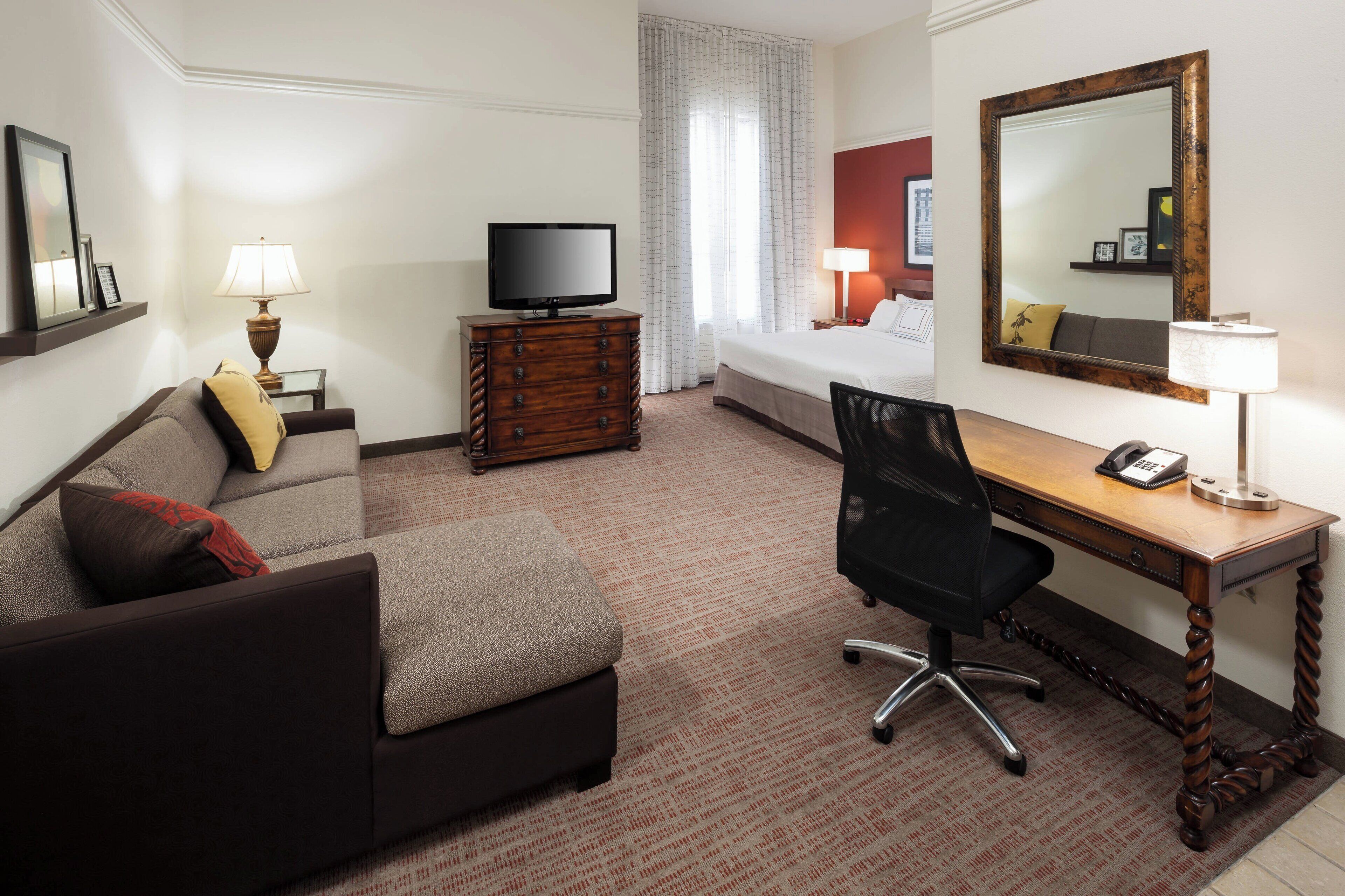 in-room safe, desk, laptop workspace, iron/ironing board