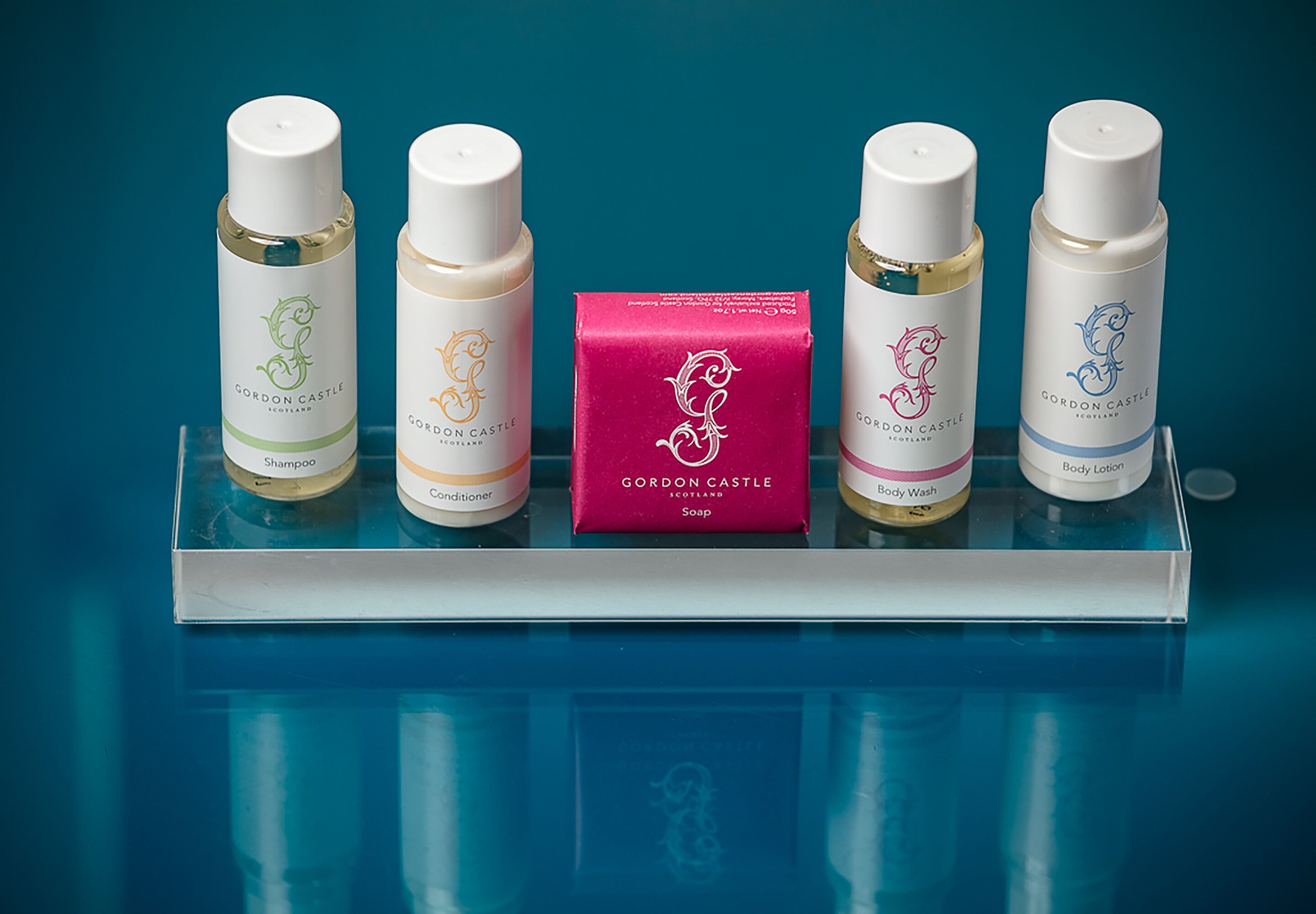 free toiletries, hair dryer, slippers, towels