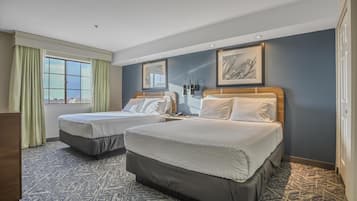 Suite, 2 Queen Beds, Non Smoking, Refrigerator & Microwave (Living Room;with Sofabed) | 1 bedroom, premium bedding, desk, laptop workspace