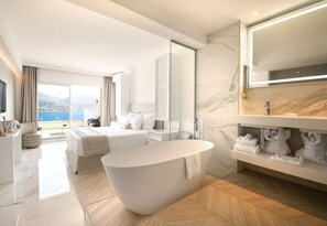 Junior Double Room | Premium bedding, minibar, in-room safe, individually furnished - Hôtel Marinca & Spa (Olmeto)