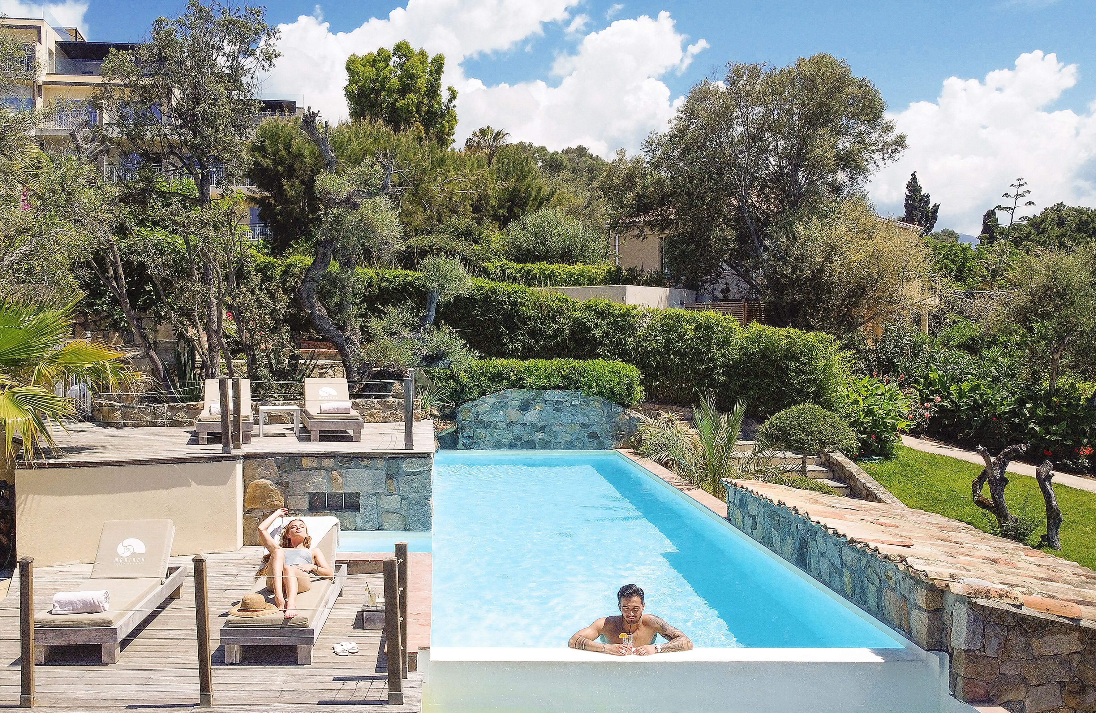 indoor pool, 3 outdoor pools, pool umbrellas, pool loungers