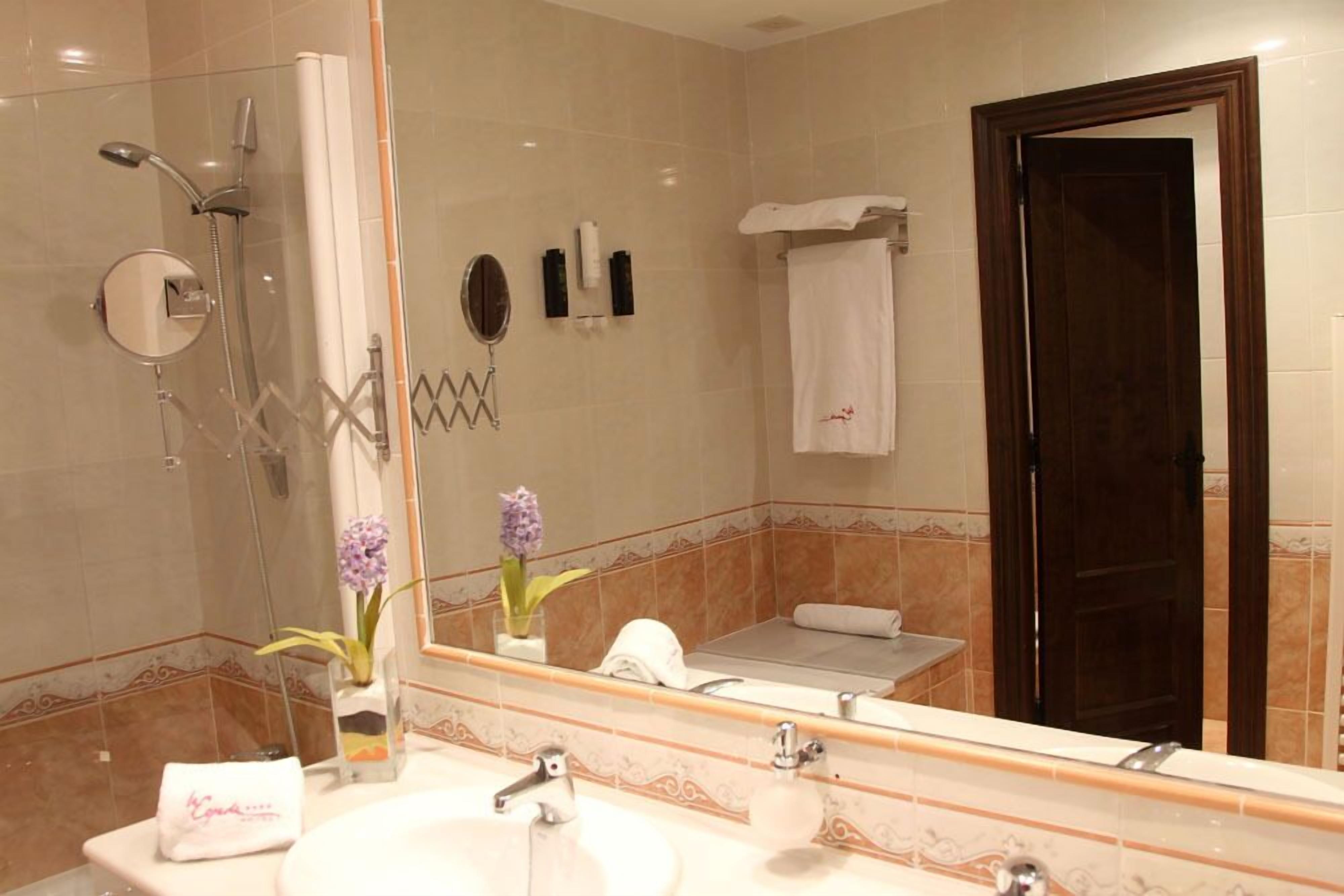 superior double room | bathroom | combined shower/bathtub, free toiletries, hair dryer, bidet