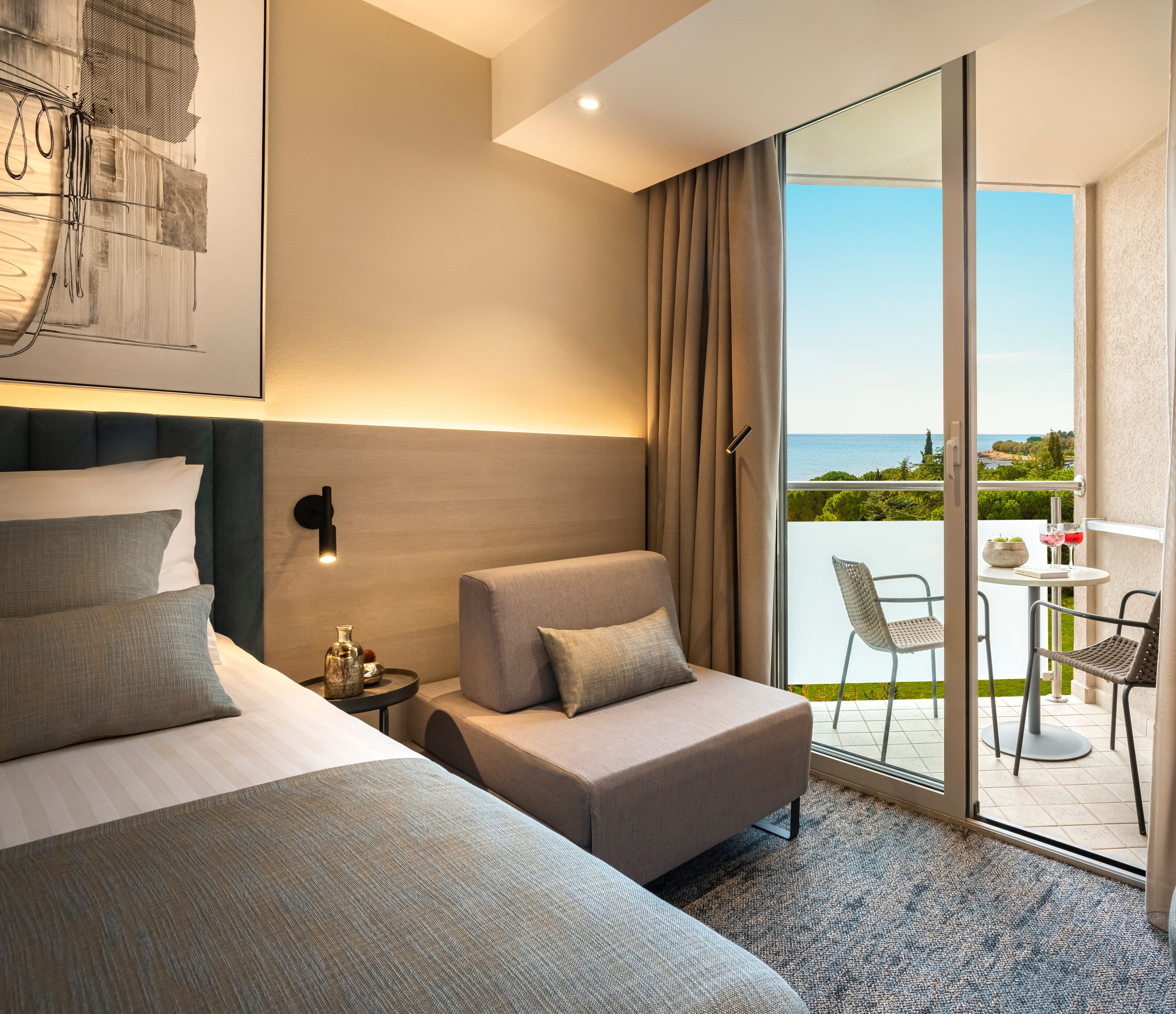 superior double room with sea view balcony | 1 bedroom, premium bedding, minibar, in-room safe