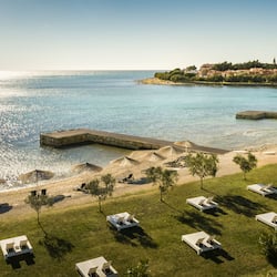 On the beach, beach umbrellas, beach massages, snorkelling