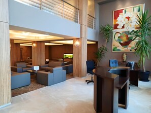 Lobby sitting area - RIN Airport (Otopeni)