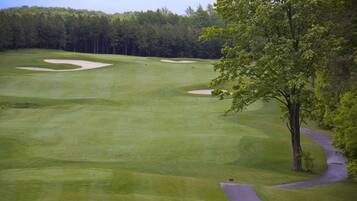 Golfers can enjoy a challenging round on this well-maintained course with undulating terrain and scenic views.