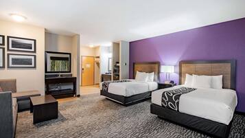 Deluxe Room, 2 Queen Beds, Non Smoking (Deluxe Executive Room) | Premium bedding, desk, laptop workspace, blackout drapes