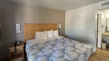 Desk, blackout drapes, iron/ironing board, free WiFi