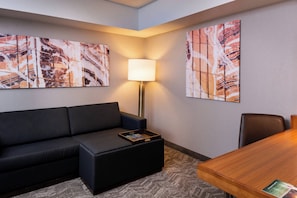 Studio, 1 King Bed with Sofa bed | Living area | LCD TV