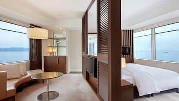 Suite panoràmica | 1 dormitori, cobrellits, cortines opaques i habitacions insonoritzades