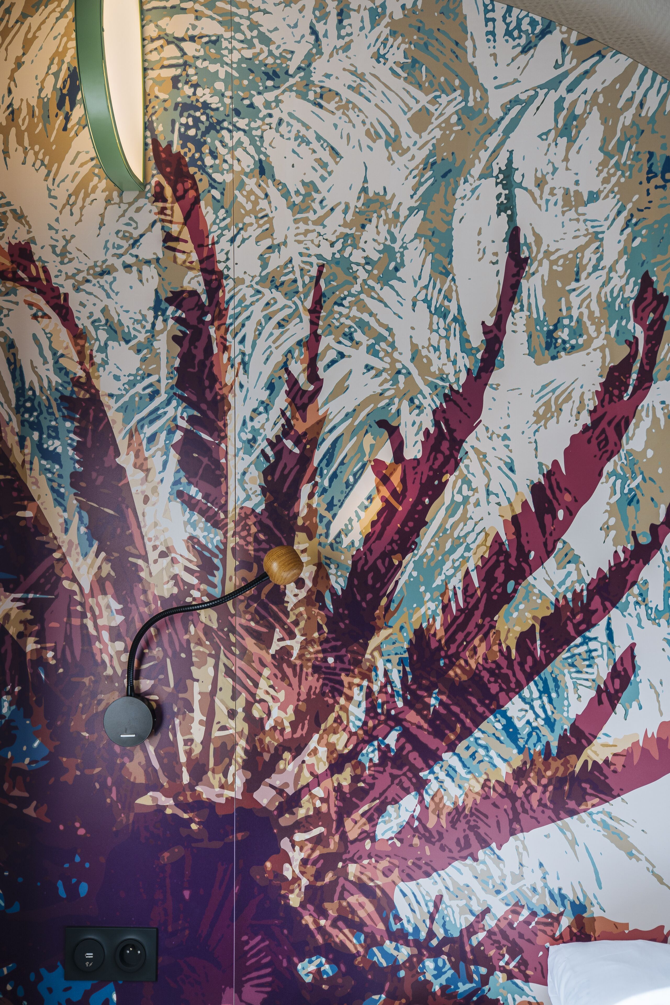 premium bedding, pillow-top beds, desk, blackout curtains