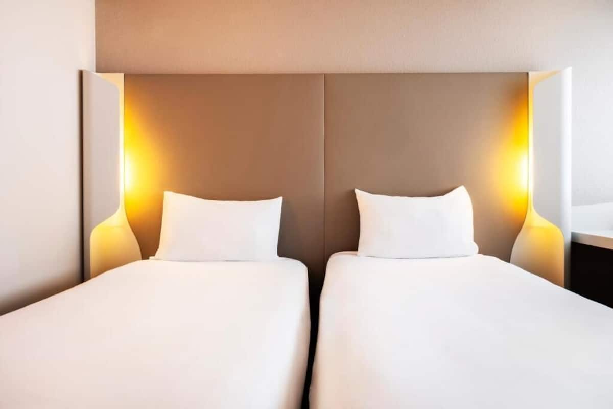 standard room, 2 single beds | premium bedding, individually furnished, desk, blackout curtains