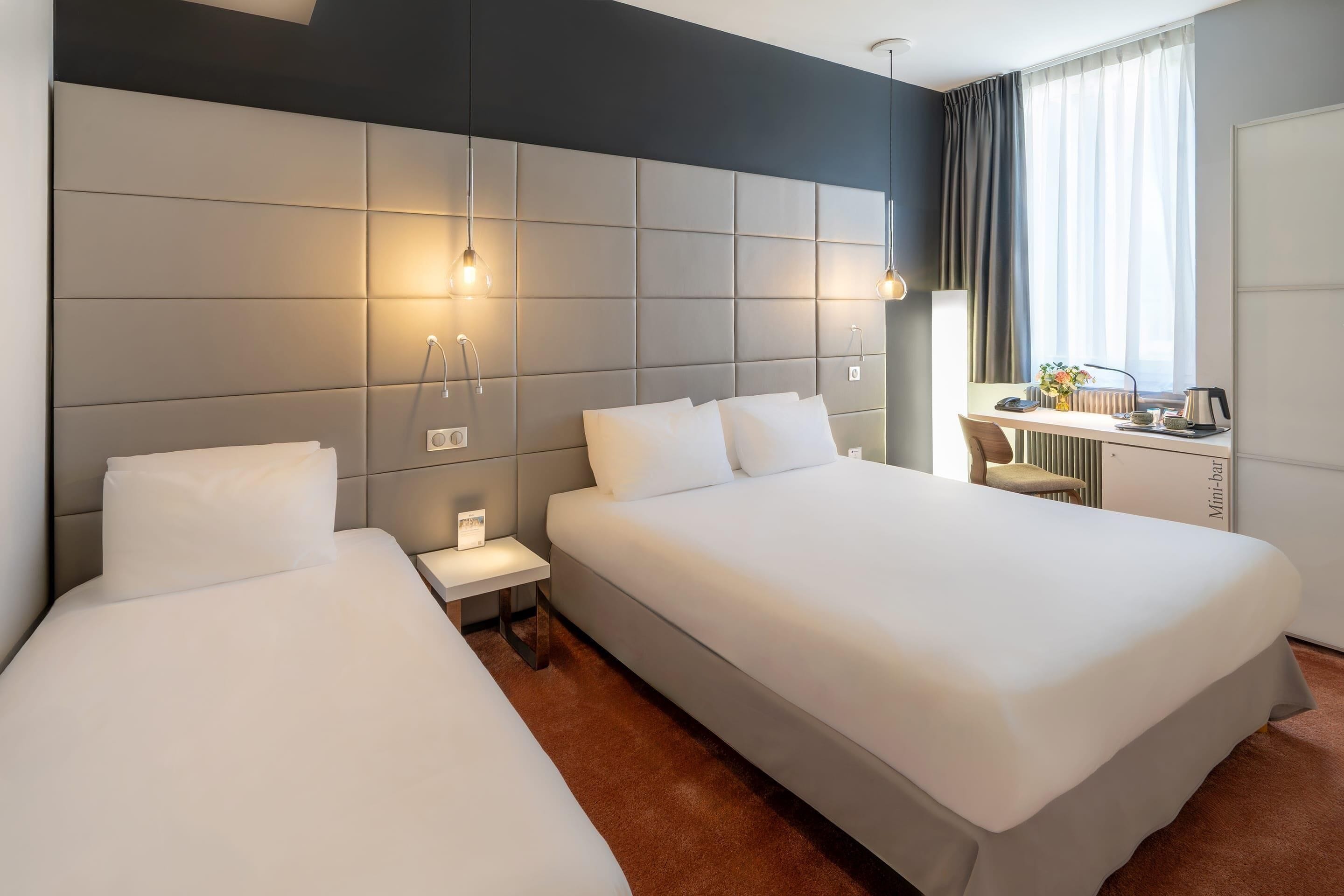 Standard Room, Multiple Beds, Non Smoking | In-room safe, individually furnished, desk, blackout curtains