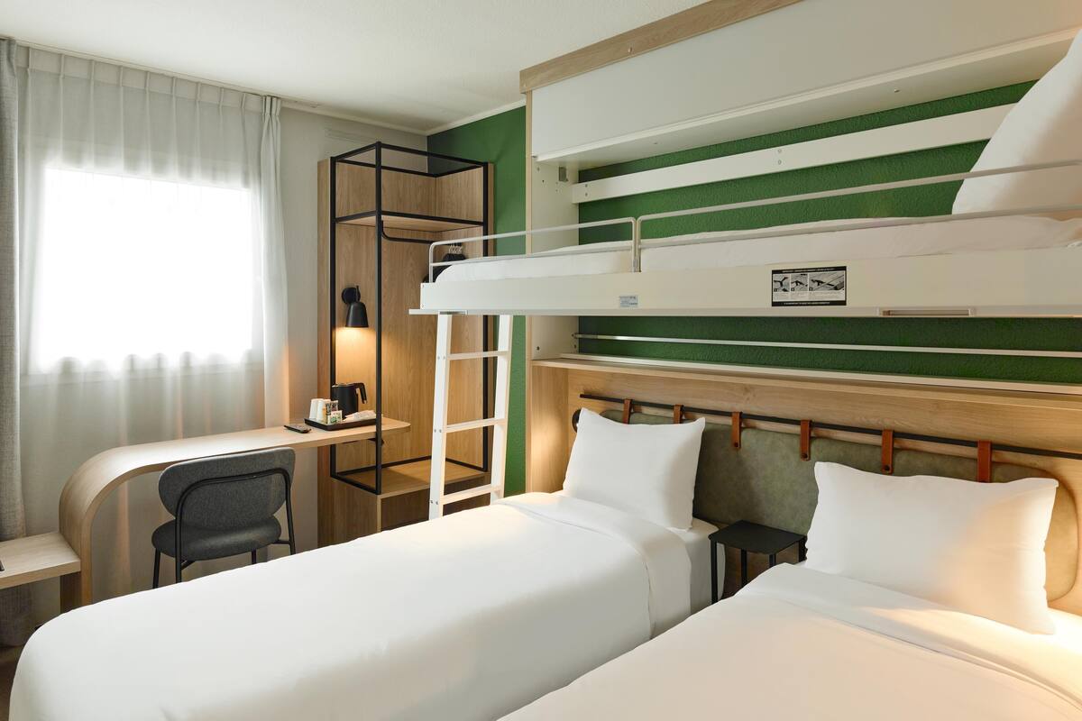 Standard Room, Multiple Beds | Premium bedding, desk, blackout drapes, soundproofing