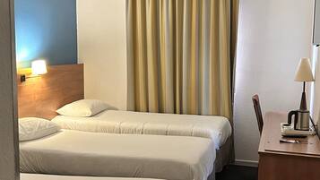 In-room safe, desk, blackout curtains, soundproofing