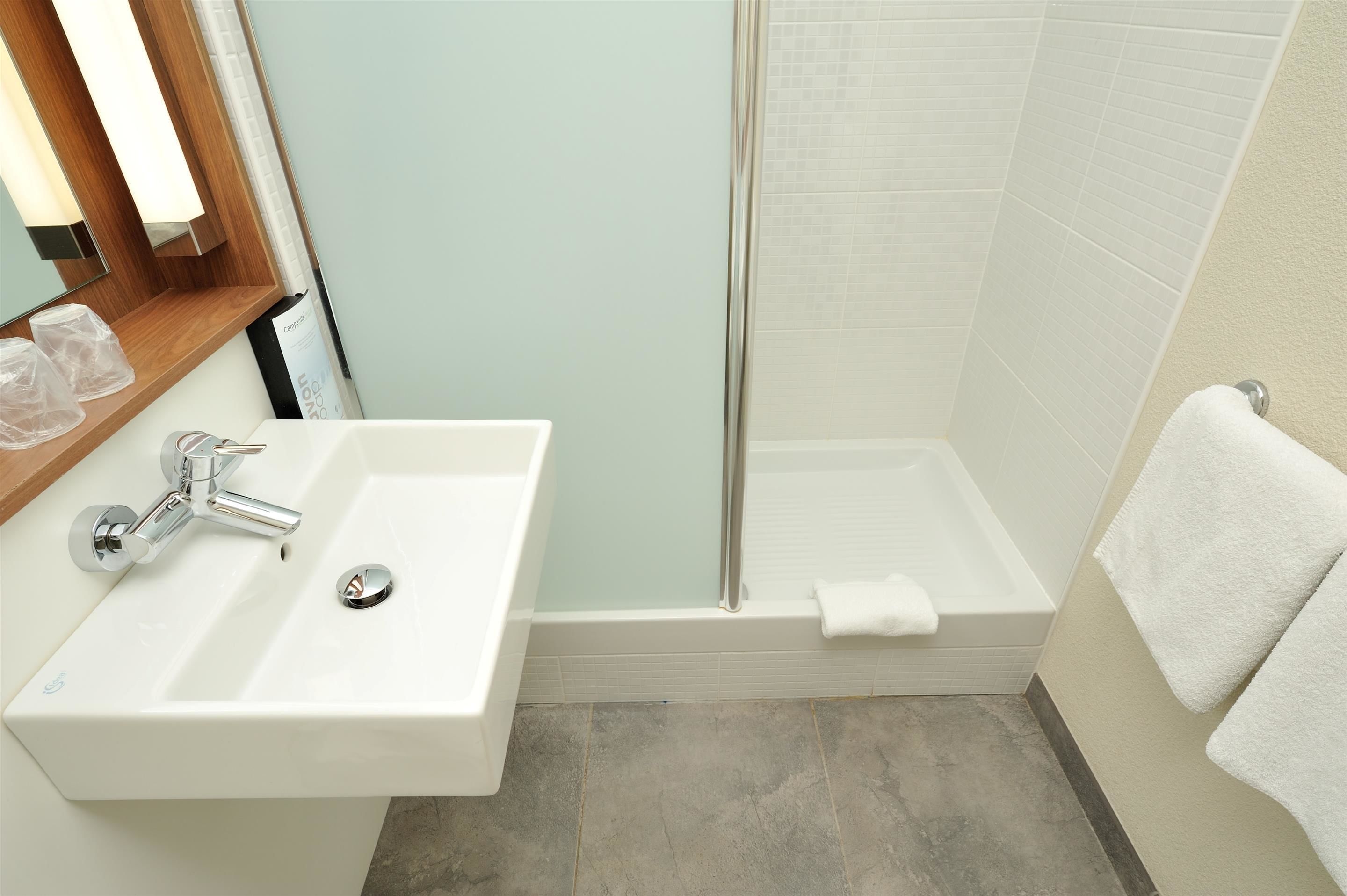 Eco-friendly toiletries, towels