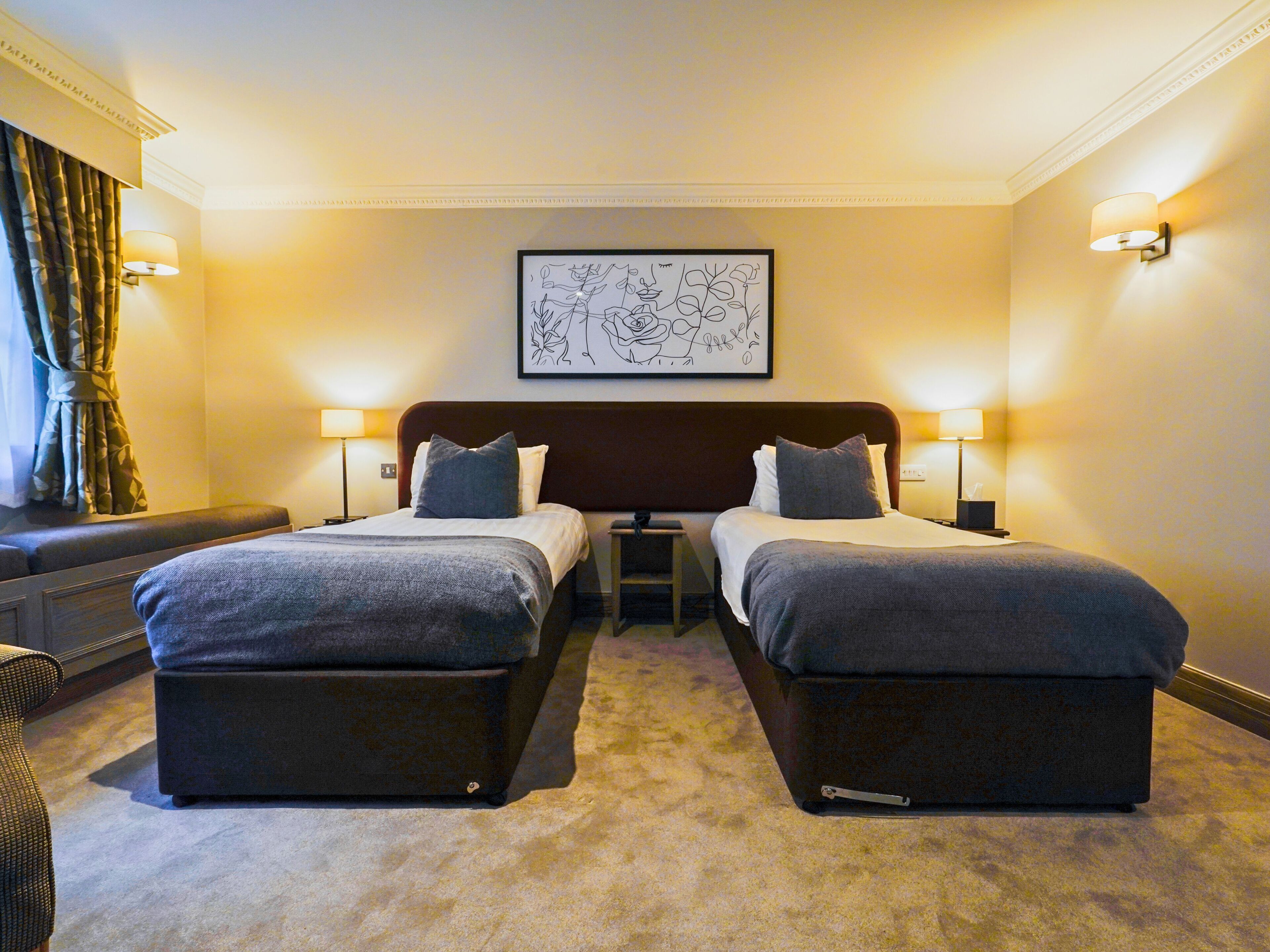 deluxe twin room | 1 bedroom, desk, soundproofing, iron/ironing board