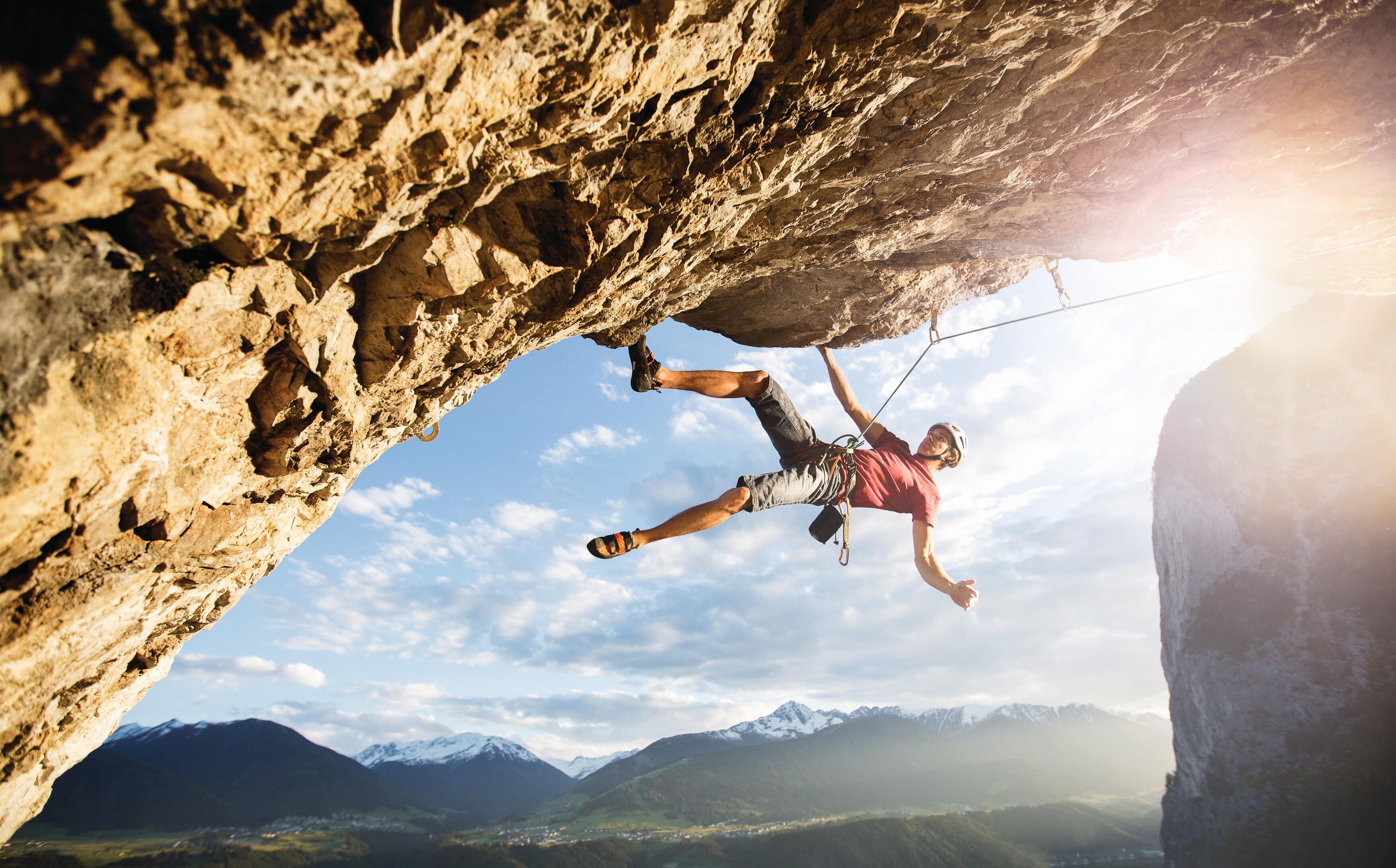 outdoor rock climbing