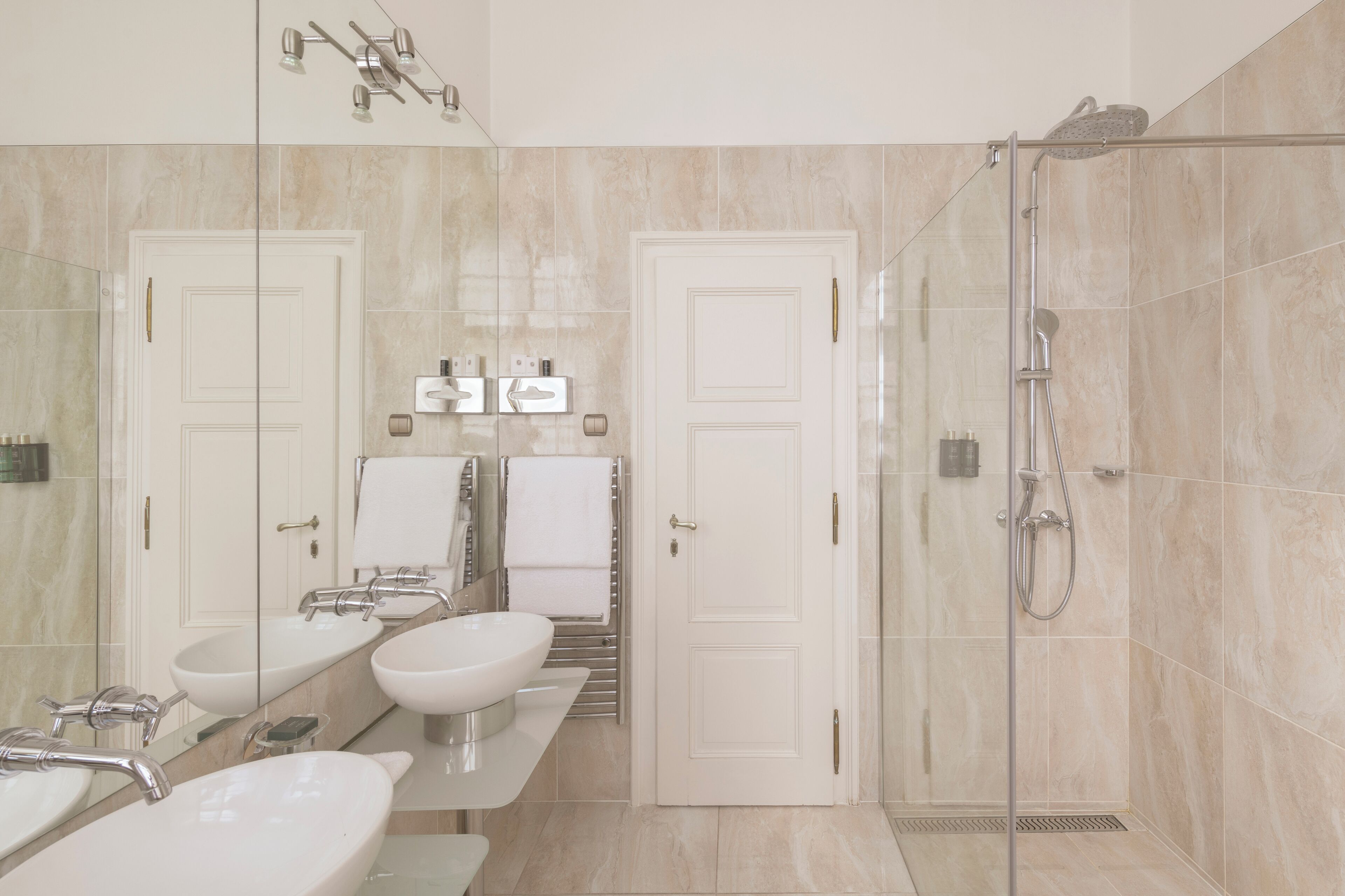 free toiletries, hair dryer, bathrobes, slippers