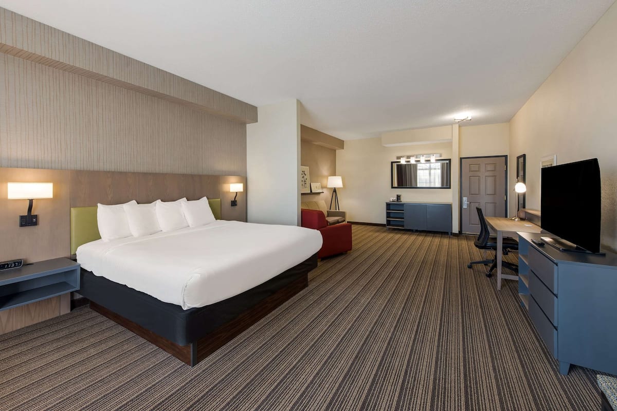 Premium Studio Suite, 1 King Bed, Non Smoking (Non Smoking) | 1 bedroom, hypo-allergenic bedding, desk, blackout drapes