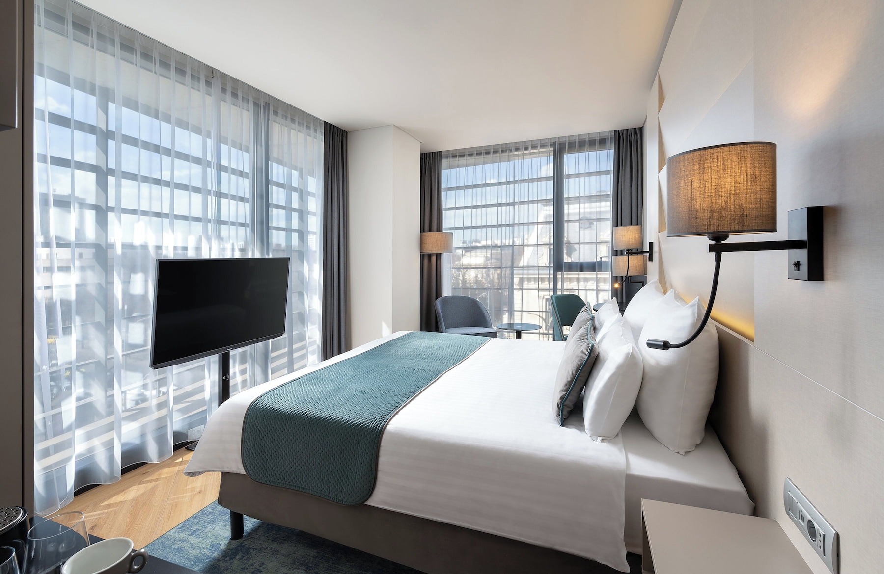 Hochwertige Bettwaren, Tempur-Pedic-Betten, Minibar, Zimmersafe