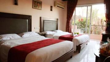 Quadruple Room, Pool View | View from room