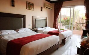 Quadruple Room, Pool View | View from room