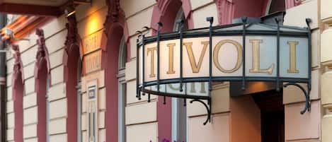 Majoituspaikan sisäänkäynti